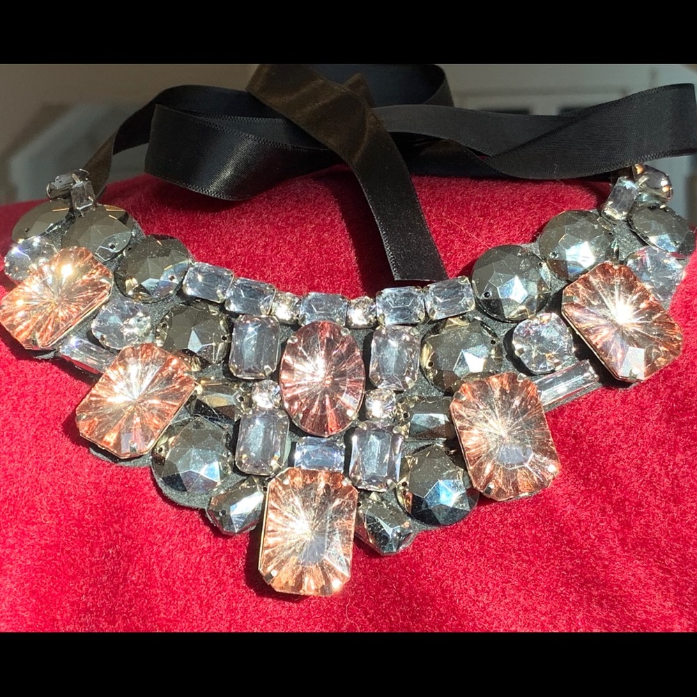 Rhinestone choker